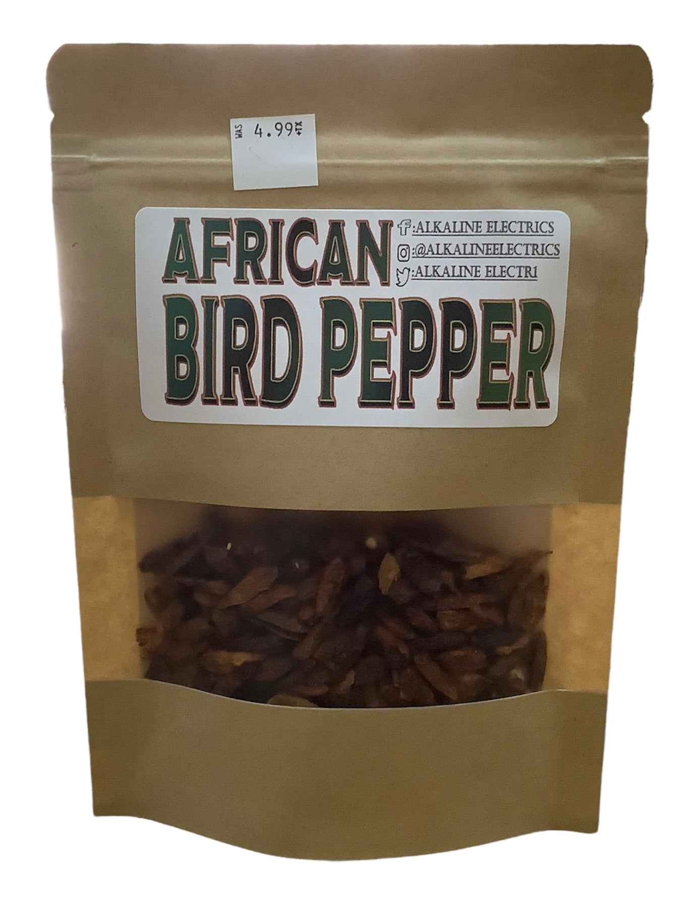 African Bird Pepper Wild Crafted Alkaline Electrics 6802